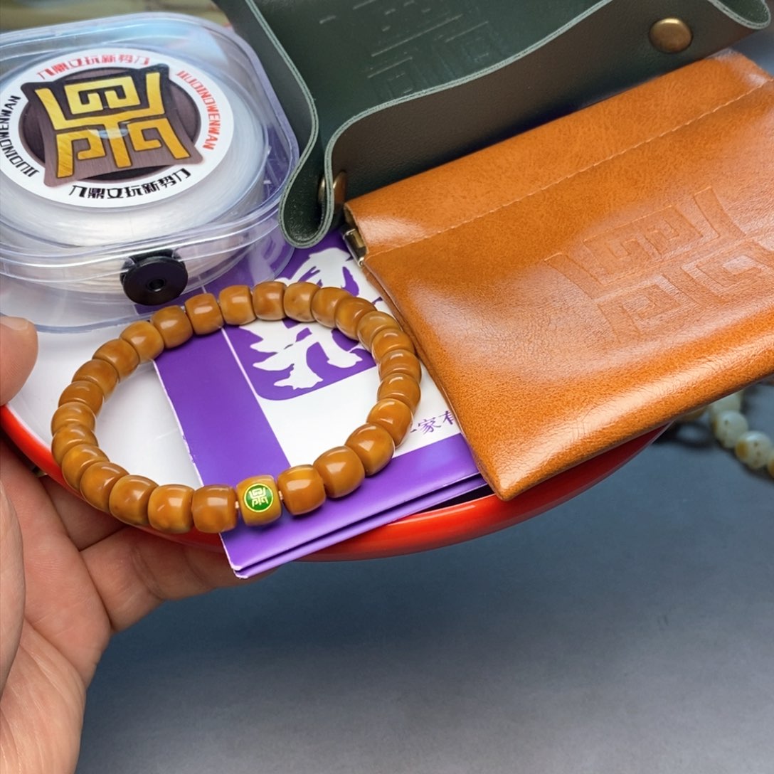 龙眼菩提手串直切老油料