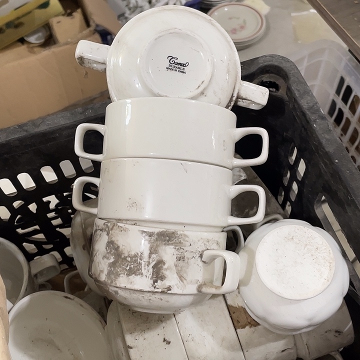 瓷片强化瓷双耳杯4个