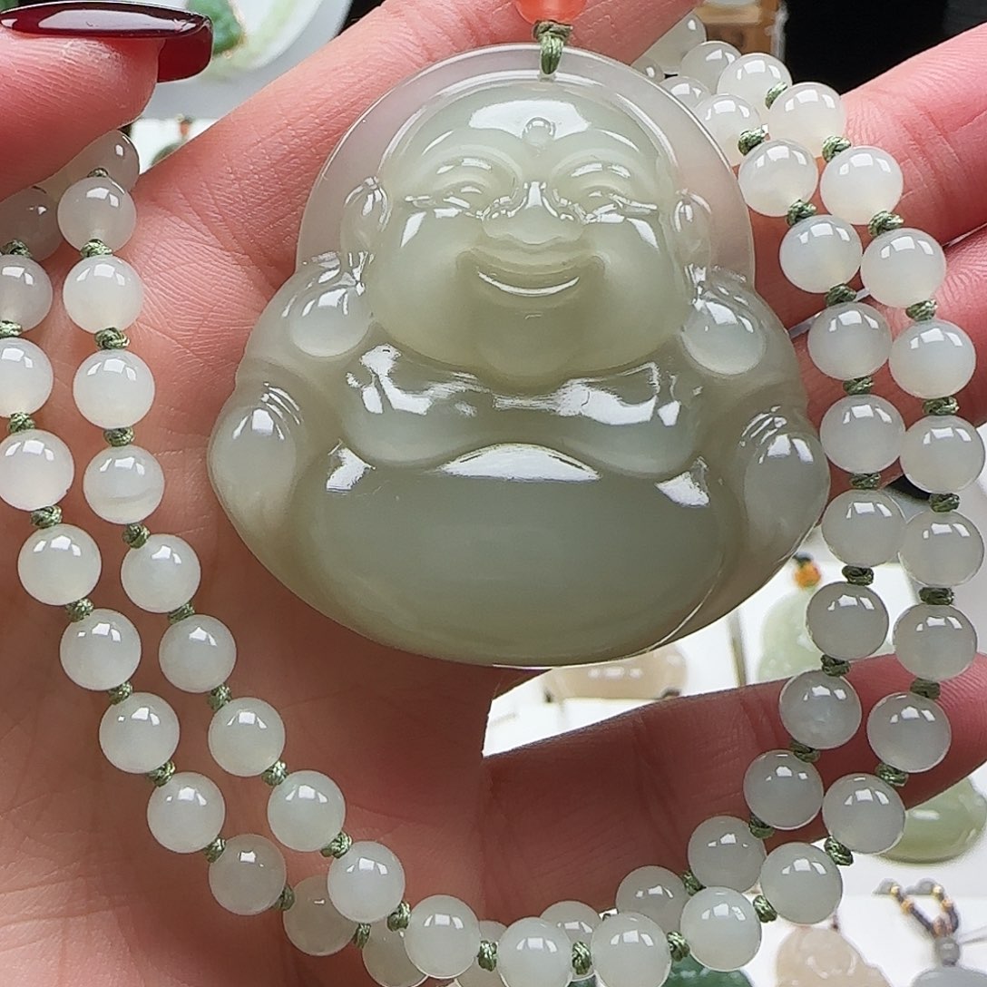 和田玉颈饰未镶嵌家****儿50