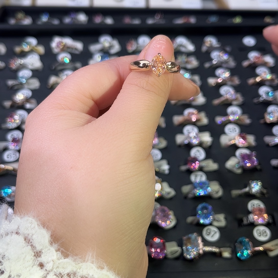 莫桑石非金属BY K枚苍穹恰色冰花鸽子蛋-16