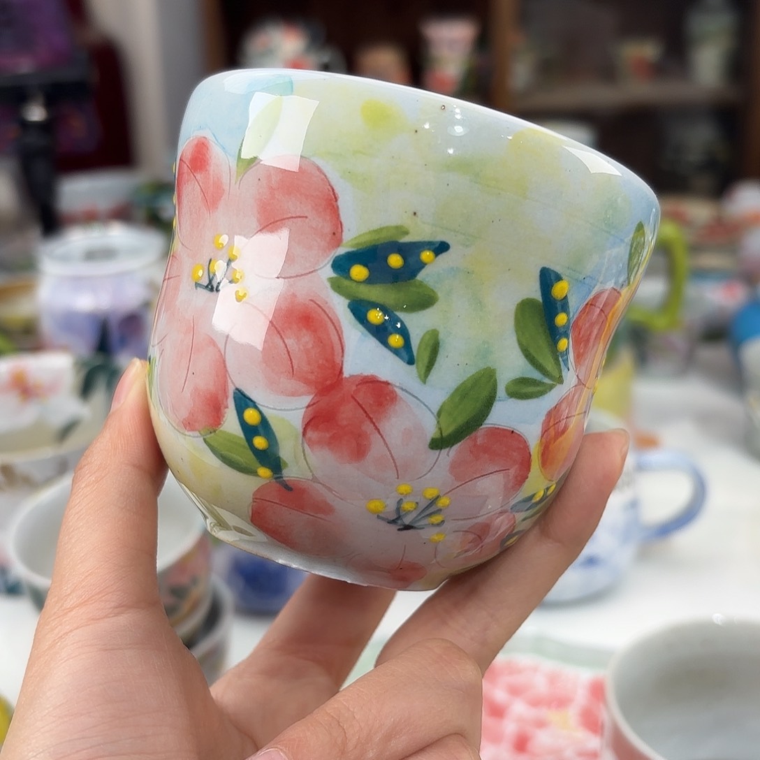 景德镇手绘高温釉下彩陶瓷茶具