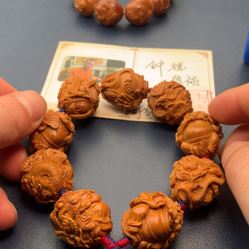 【闪购商品】橄榄核手串/手链放*钟馗伏魔