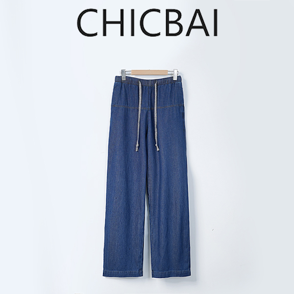 CHICBAI 轻薄丹宁 都市百搭酵洗柔软及地牛仔裤