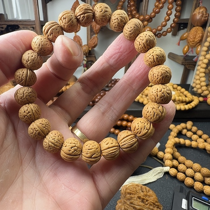 吊坠桃核桃核手串