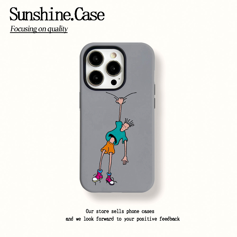 菲林二合一适用苹果华为oppo手机壳抓住墙面17PRO