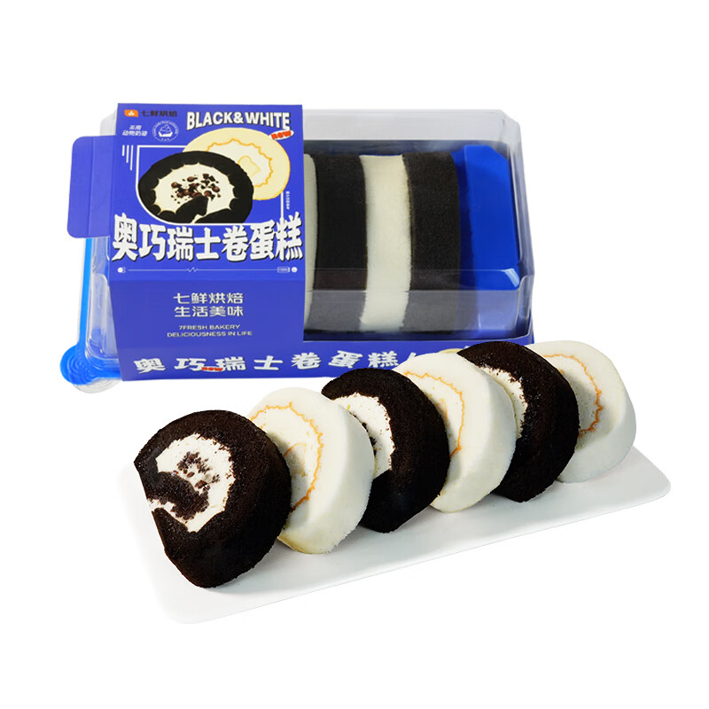 【冷冻蛋糕】奥巧瑞士卷 6片/330g