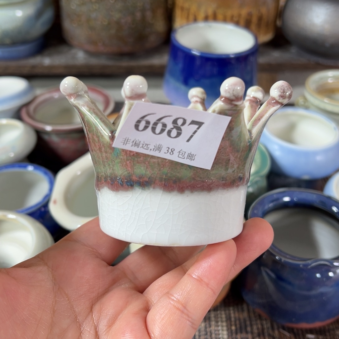 陶瓷景德镇手工花盆