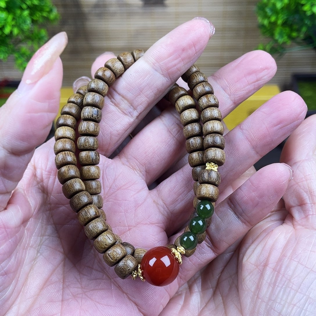 沉香手串越南芽庄富森红土老料