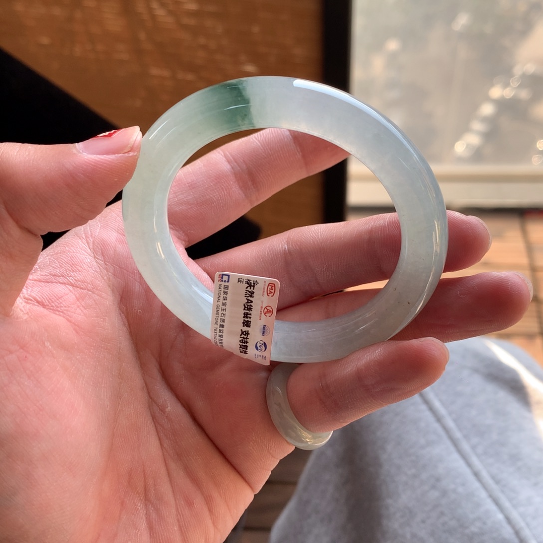 翡翠未镶嵌手镯52号54