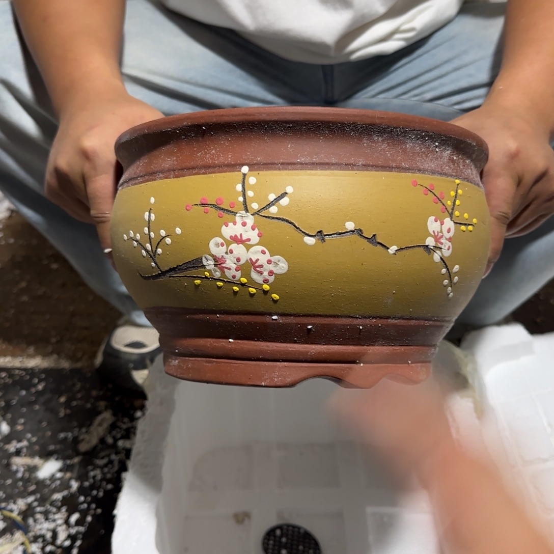 花盆紫泥口径20.12口径