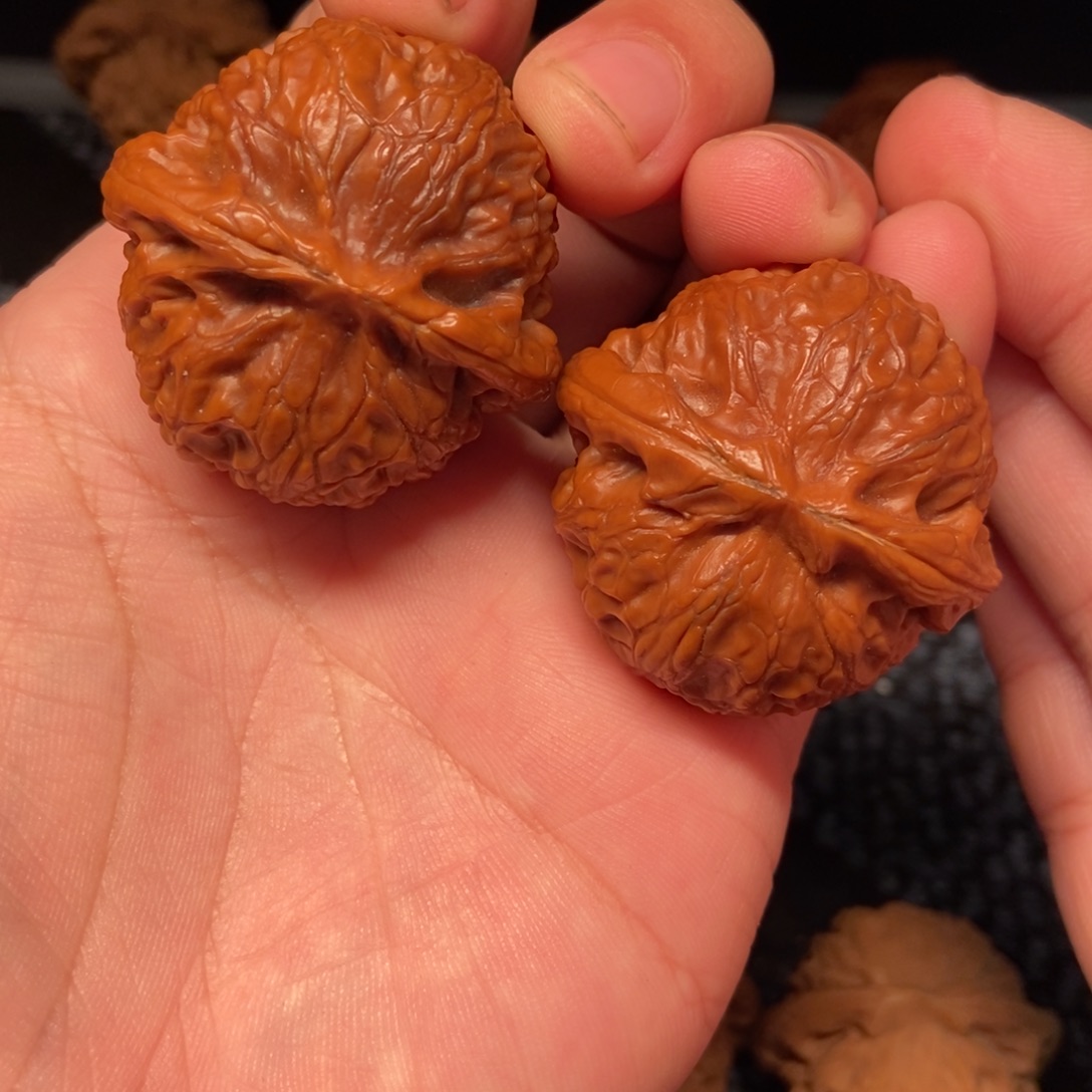 文玩核桃把件10宫灯40.5福利，黑，介意勿拍