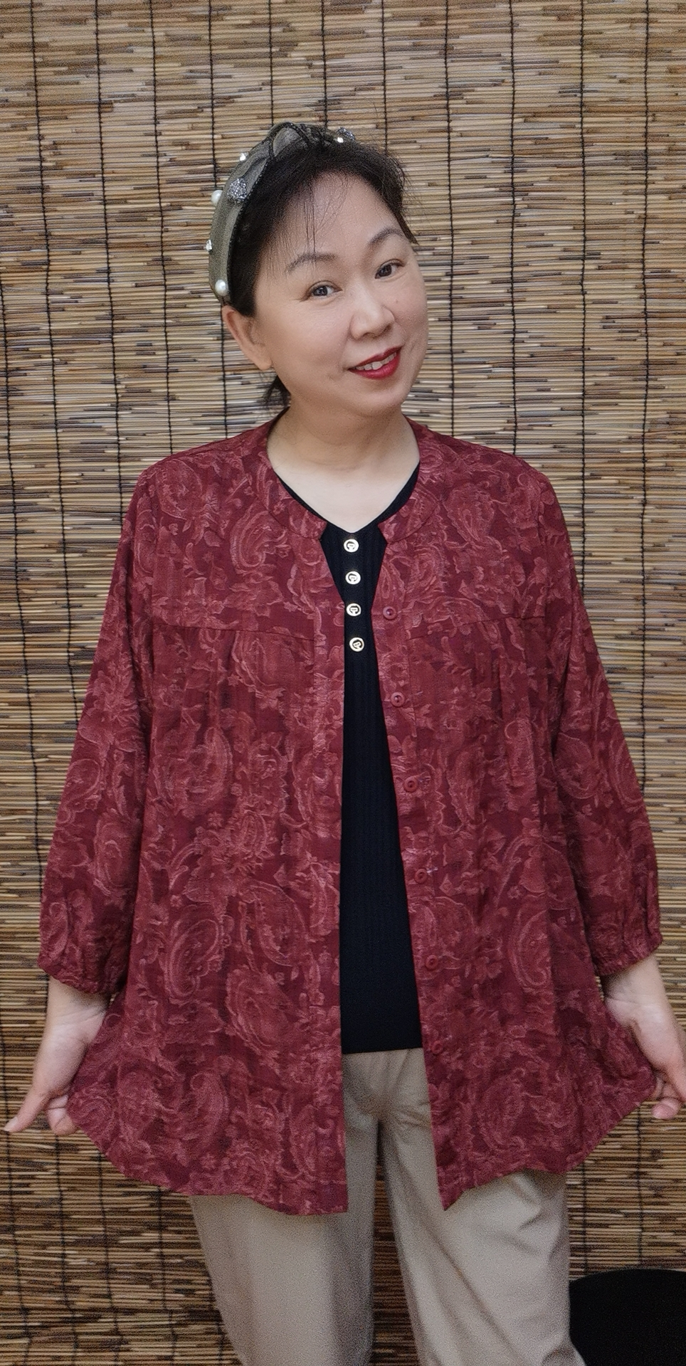 大码新款时尚提花春夏通用百搭显瘦小衫外套