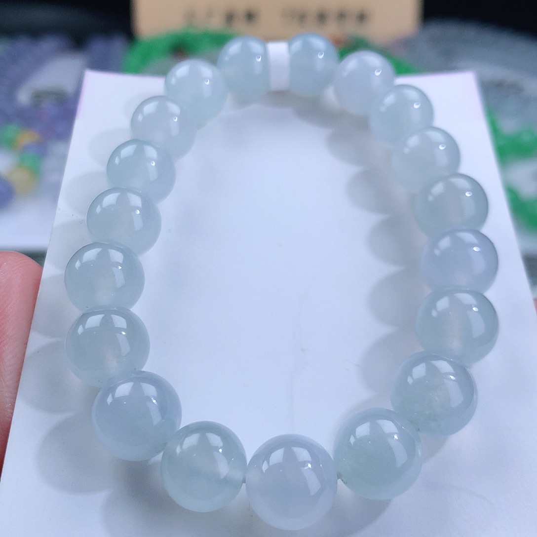 翡翠手链未镶嵌卡10mm