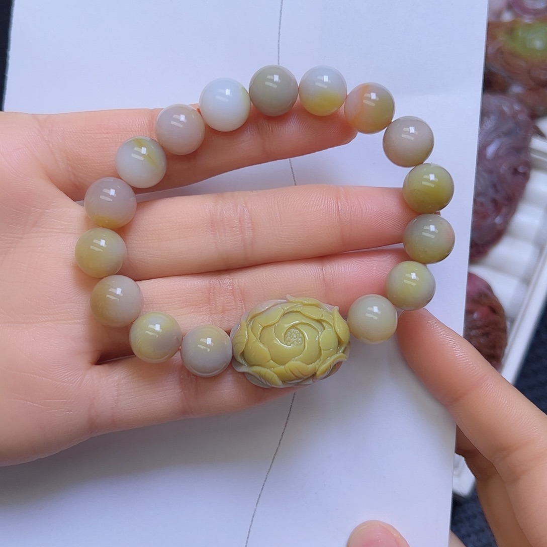 玛瑙/玉髓未镶嵌定制手串