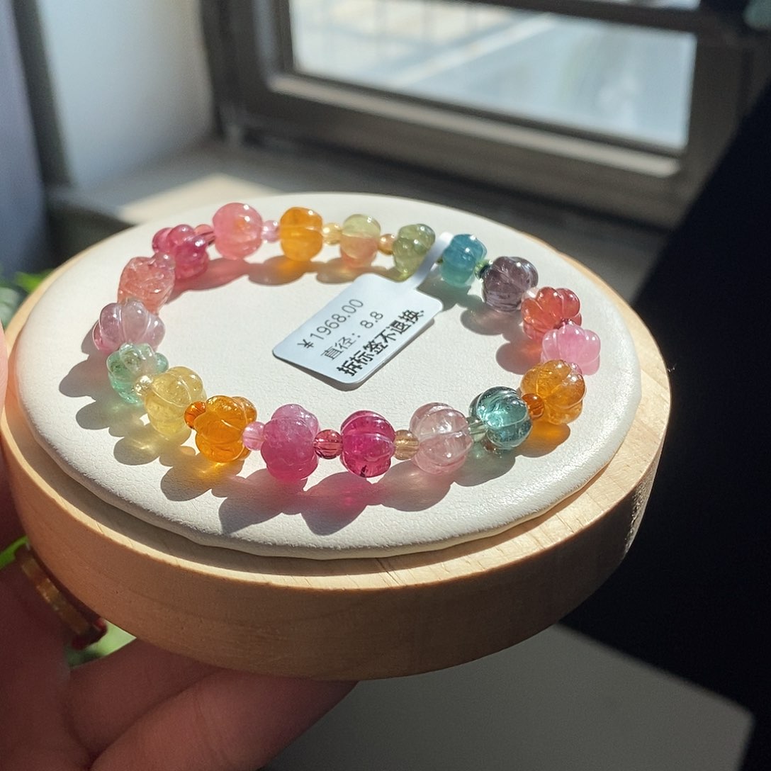 未镶嵌手链碧玺南瓜