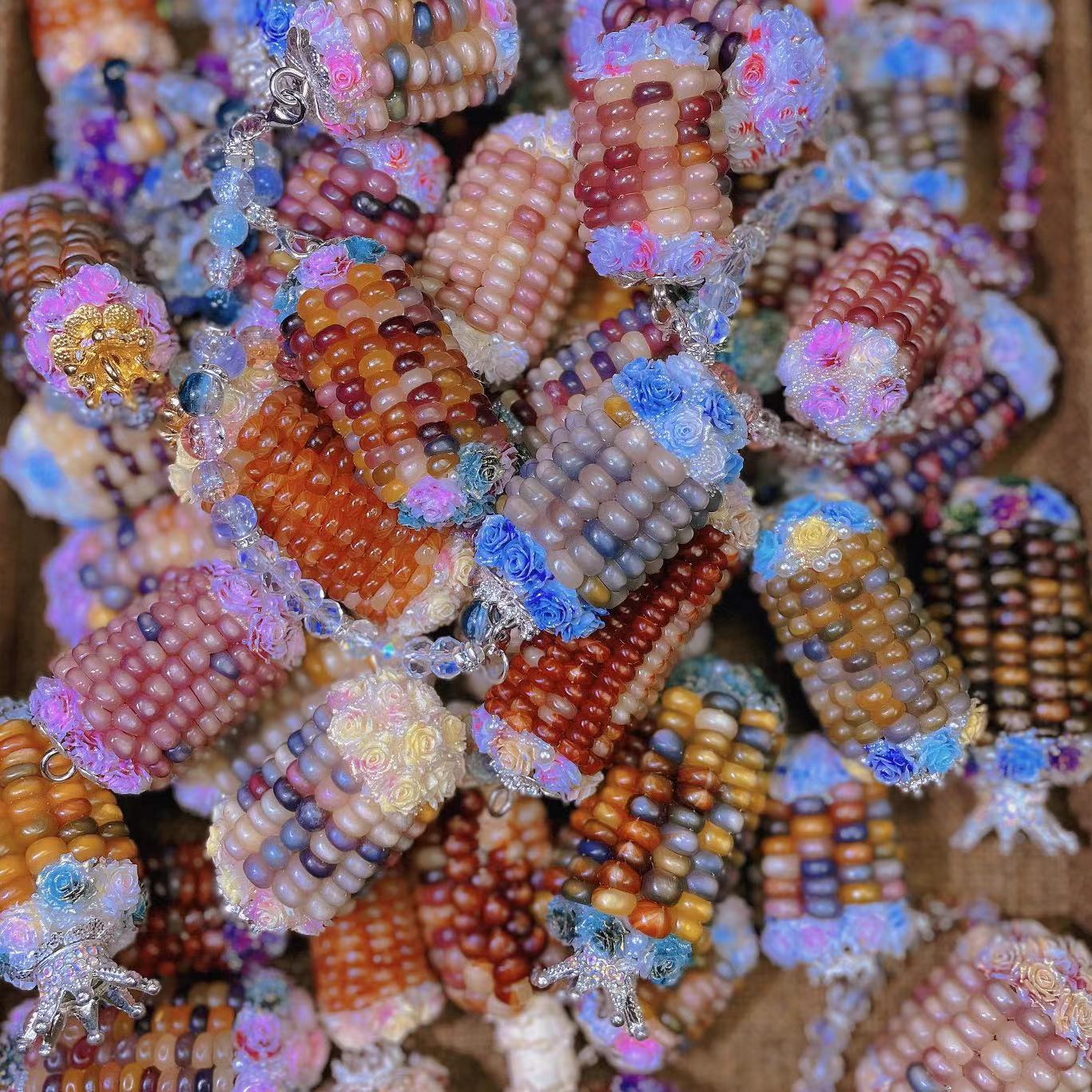 直播间专属一物一拍宝石玉米纹玩玉米手工艺品默认瑕疵介意勿拍