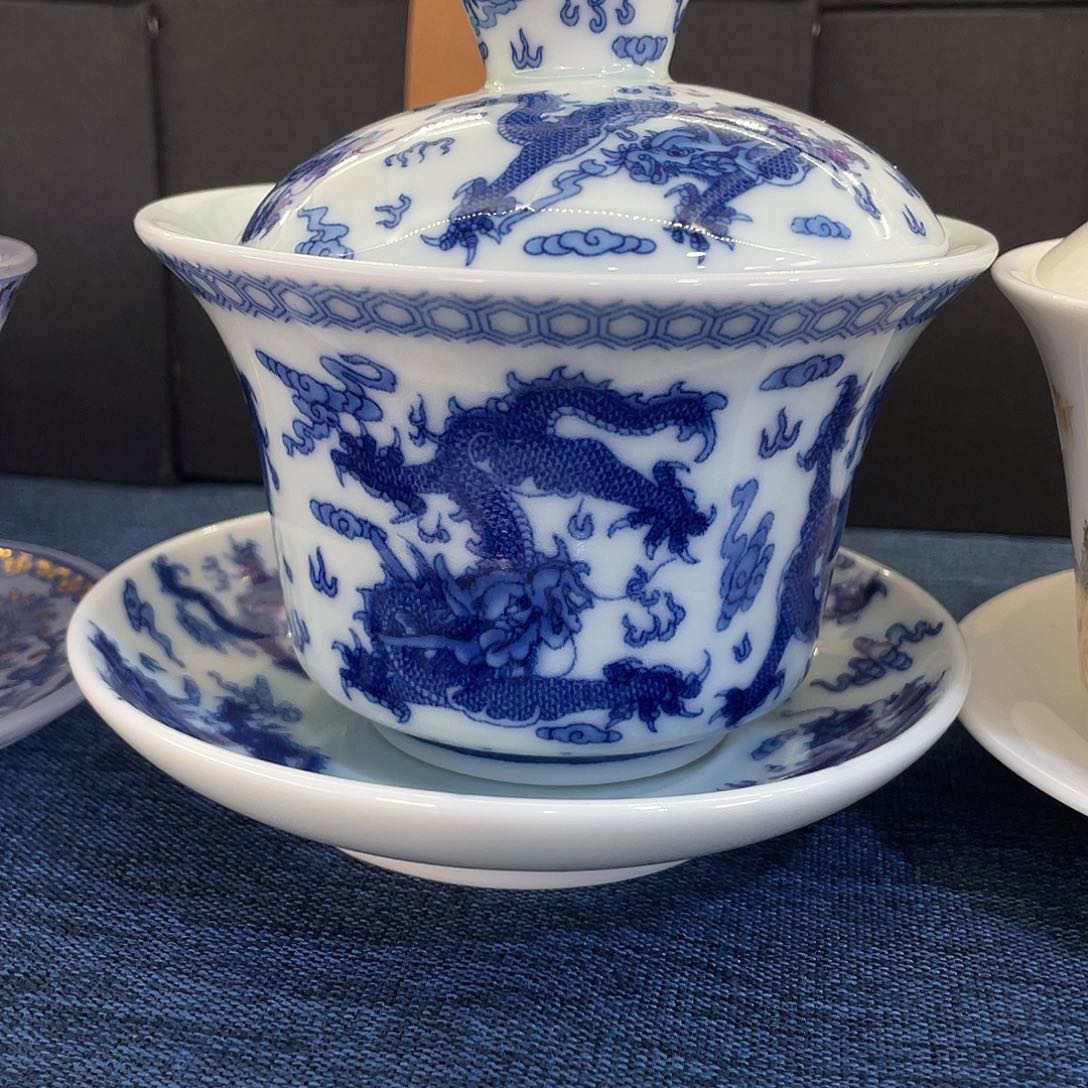 陶景德陶瓷盖碗茶具