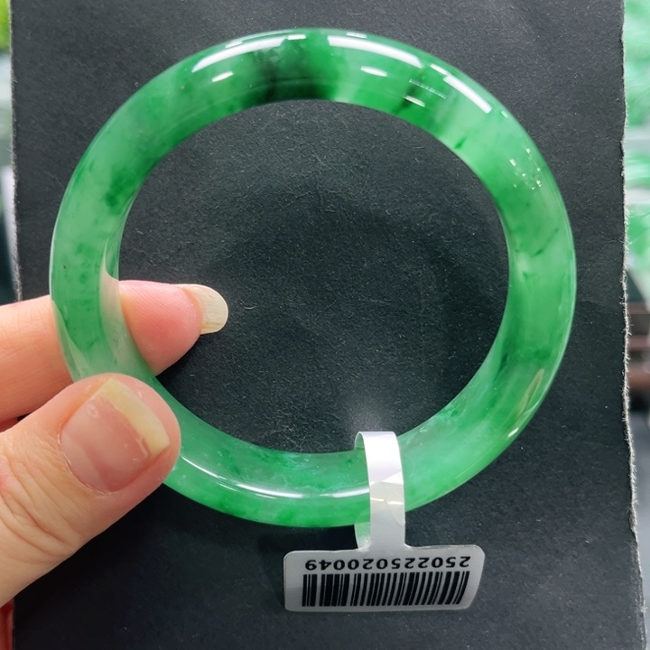 石英质玉（非洲翠）未镶嵌手镯