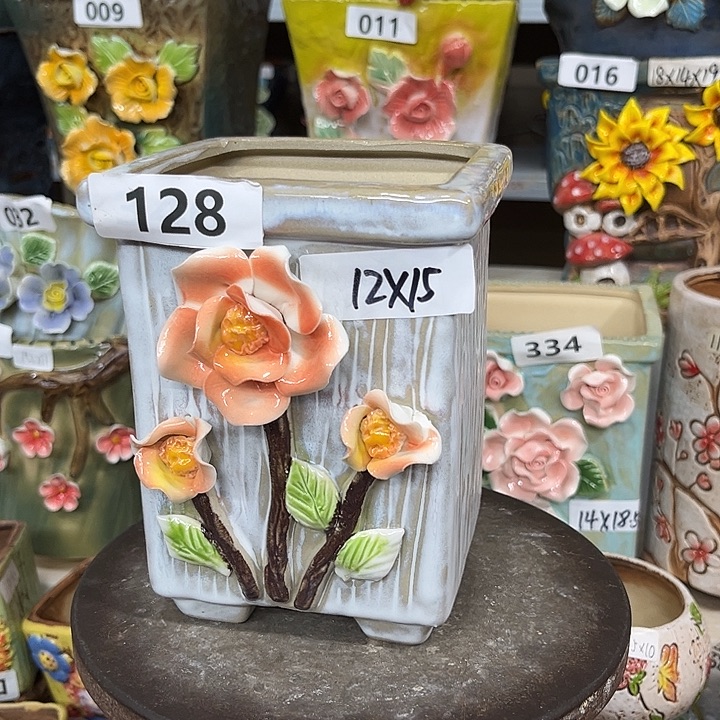 紫砂花盆粗陶材质多肉花盆