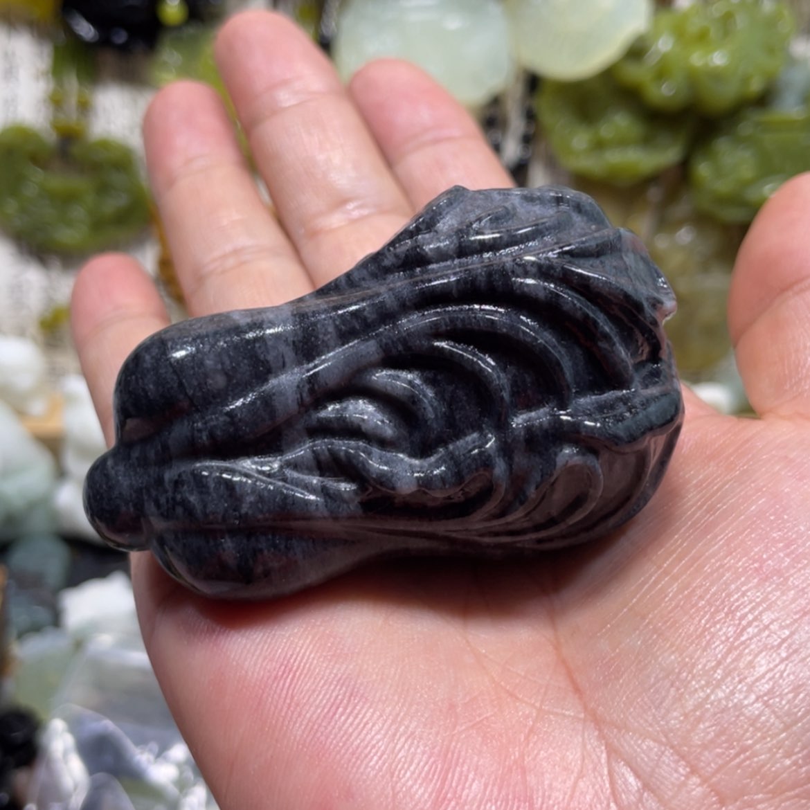 【闪购商品】岫玉颈饰未镶嵌48手把