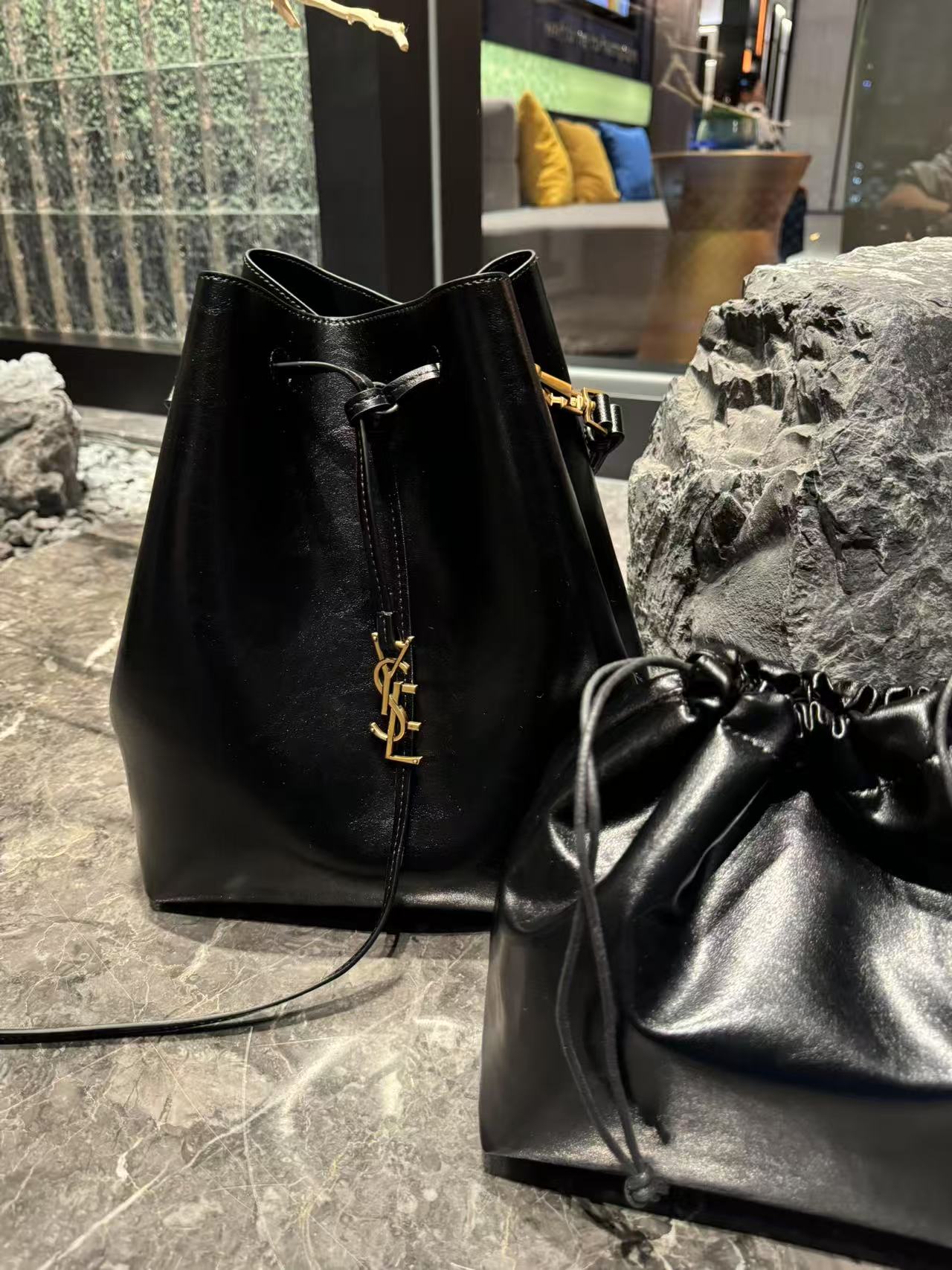 真皮水桶轻奢包6601