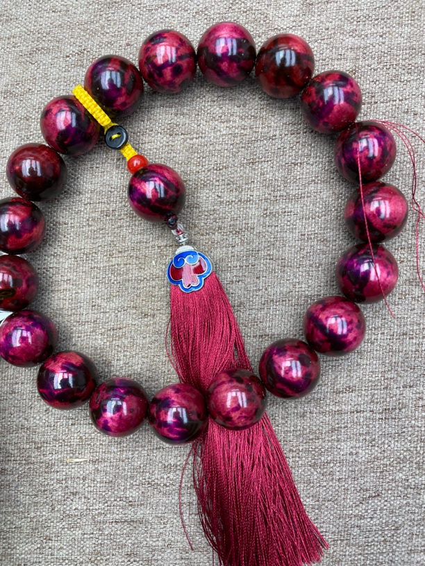 沉香木串文玩老料 手串 37号