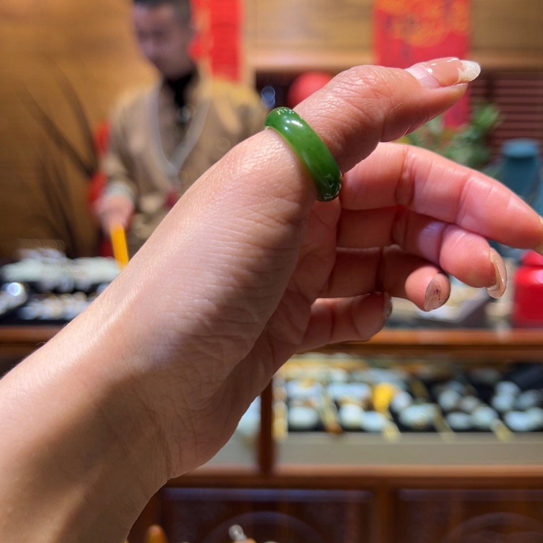 和田玉戒指未镶嵌14