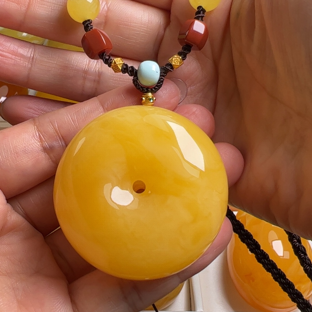 蜜蜡毛衣链未镶嵌无优化