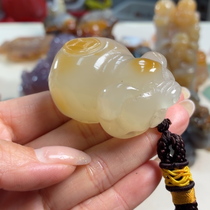 玛瑙/玉髓未镶嵌吊坠(不含链)