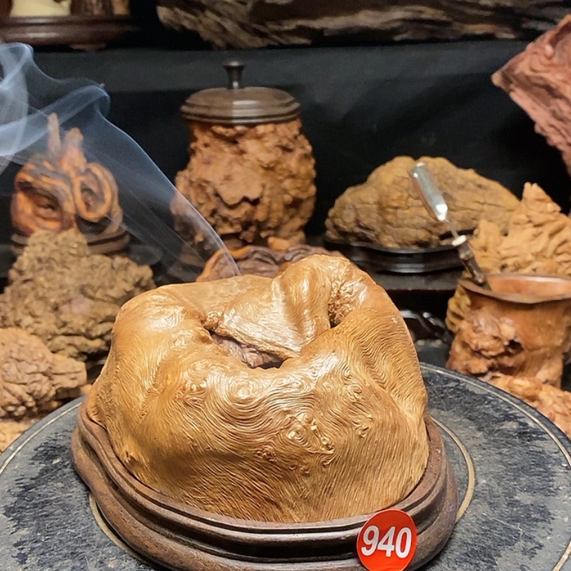 【闪购商品】940号荔枝木香炉工艺