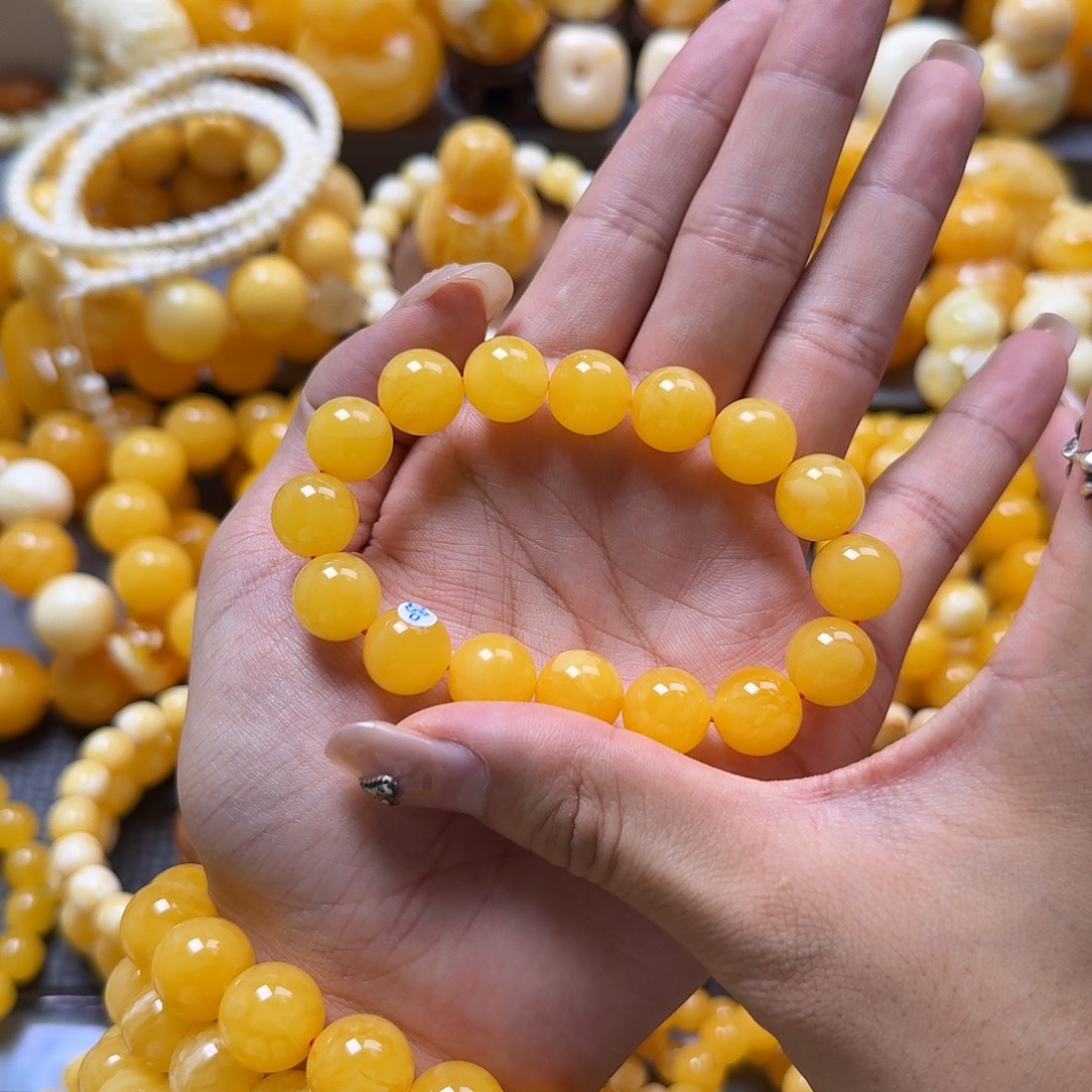蜜蜡未镶嵌珠宝奇石同料13mm