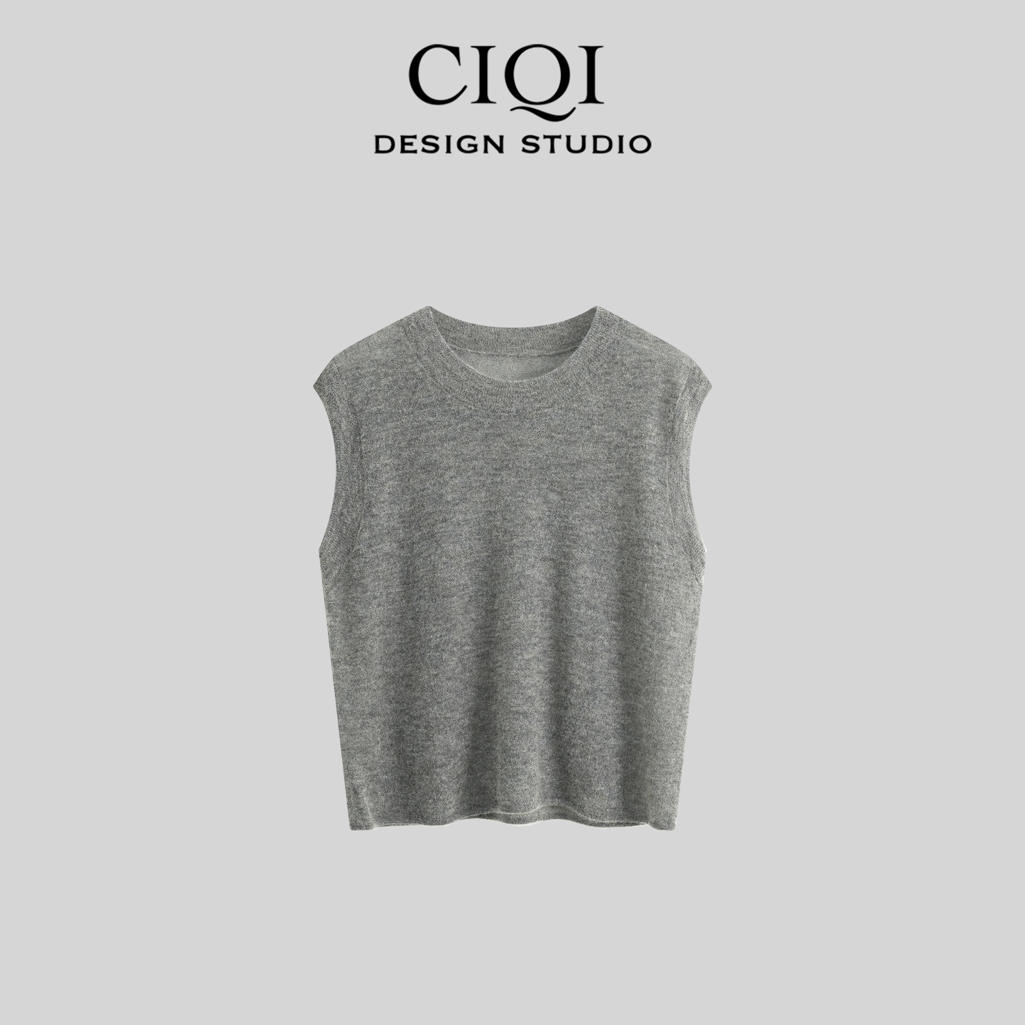 【于月专属 】夏季羊绒羊毛老钱风轻薄背心针织衫DY25876