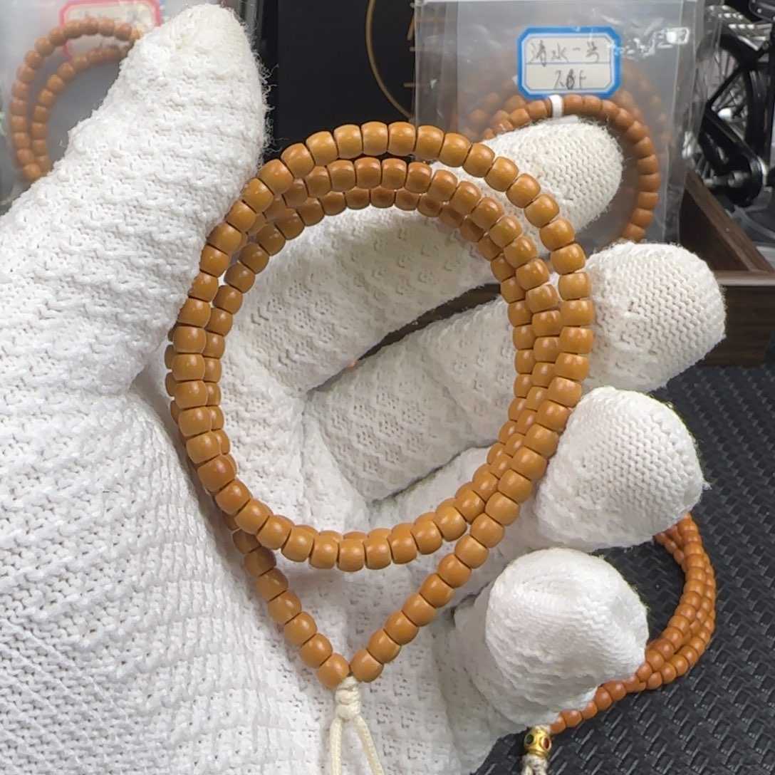 橄榄核吊坠4.8mm老挝核尖直切130颗