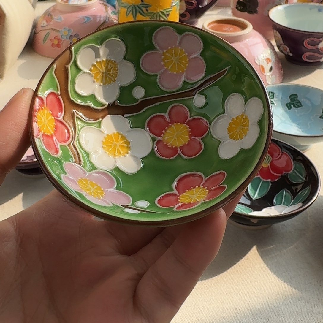 瓷清水烧交趾釉茶盏