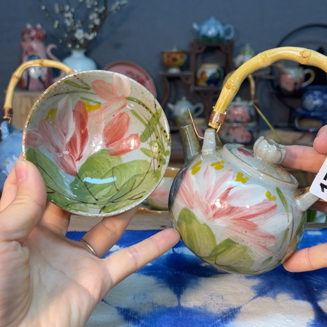 杯素浅陶瓷手工手绘