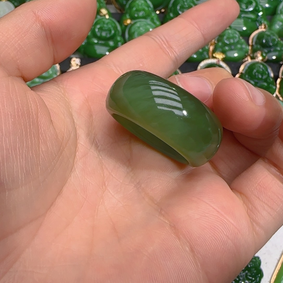 和田玉（碧玉）戒圈未镶嵌