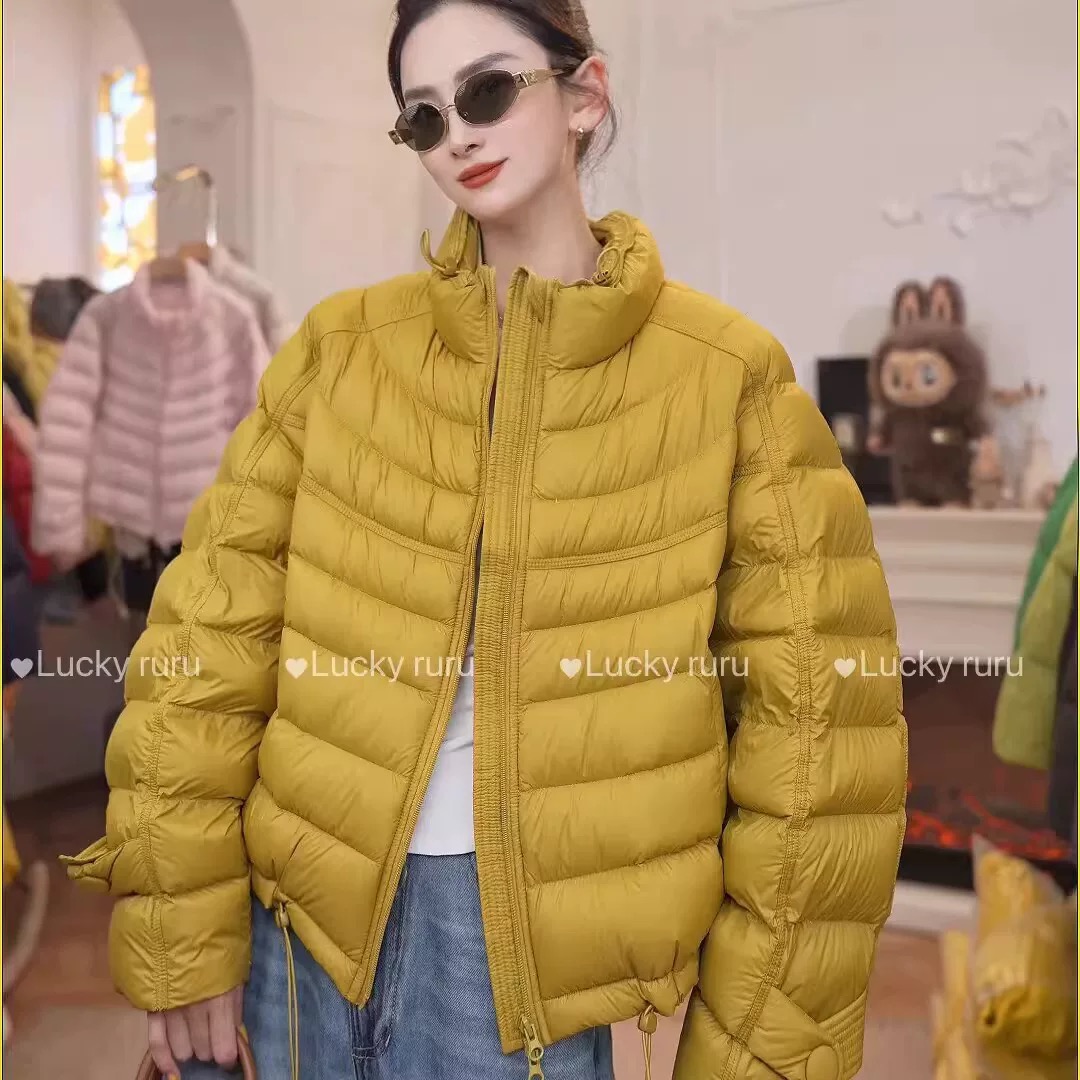 立领排骨款棉服女短款2025冬新款廓形轻便简单休闲款棉服 9805#