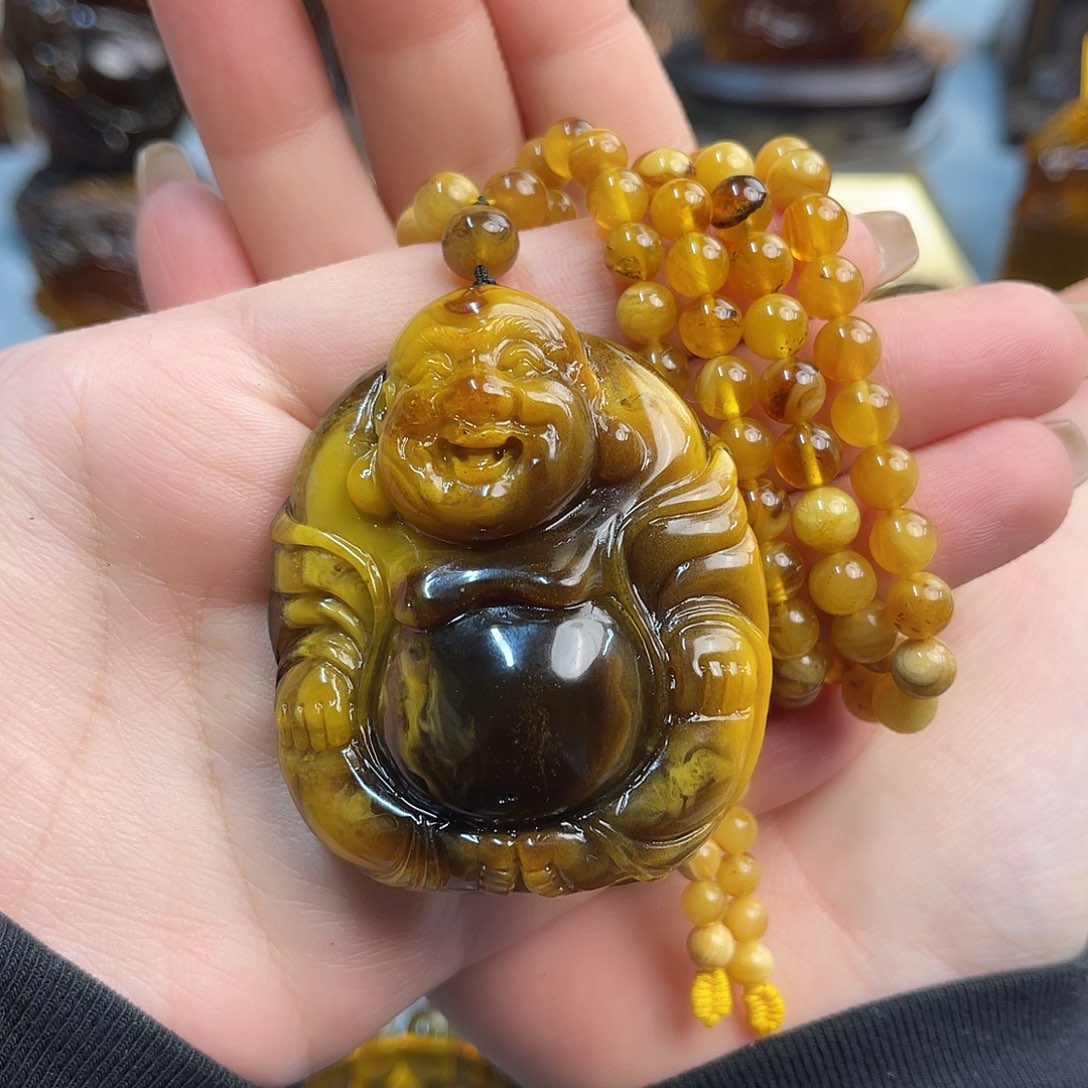 琥珀手链未镶嵌缅甸琥珀蜜蜡项链