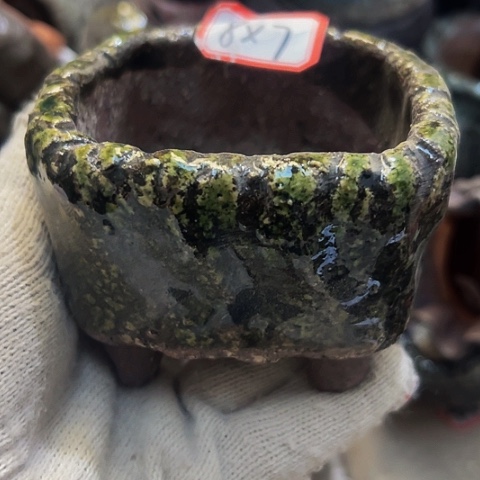 红陶粗陶花盆手工