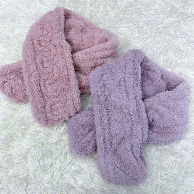 肌理提花围脖-新款麻花围脖（颜色随机）*1