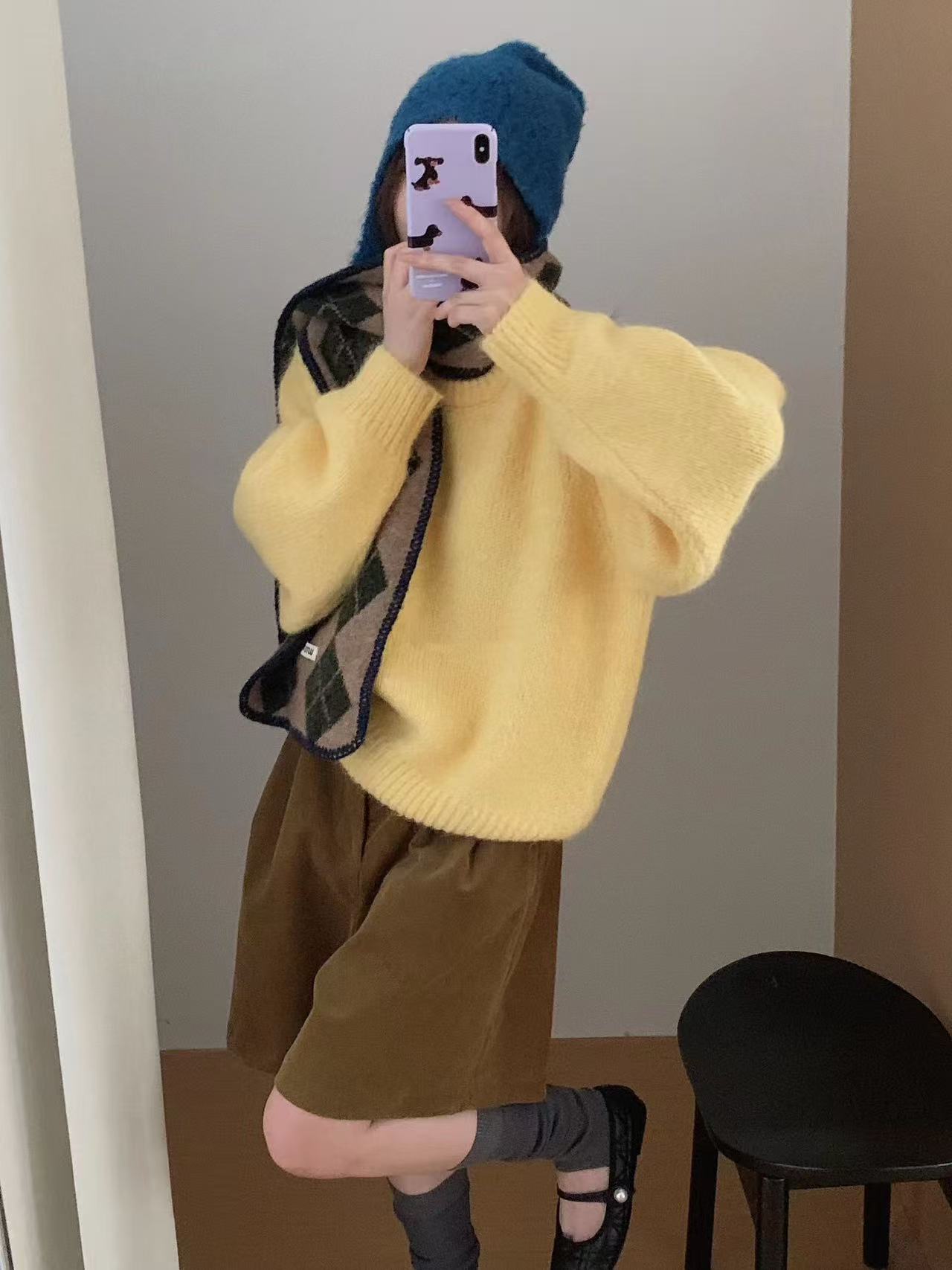 T1081【芝士松饼】新款温柔显瘦气质甜美设计感休闲针织毛衣上衣