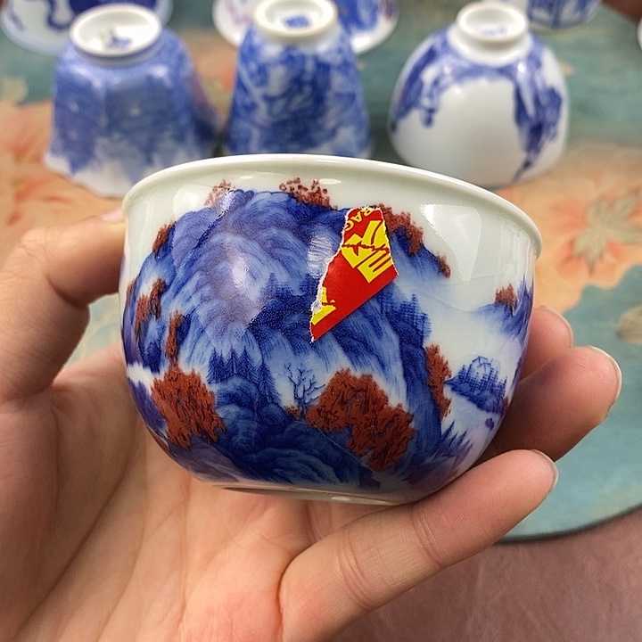 杯现代景德镇全手工全手绘茶具168888