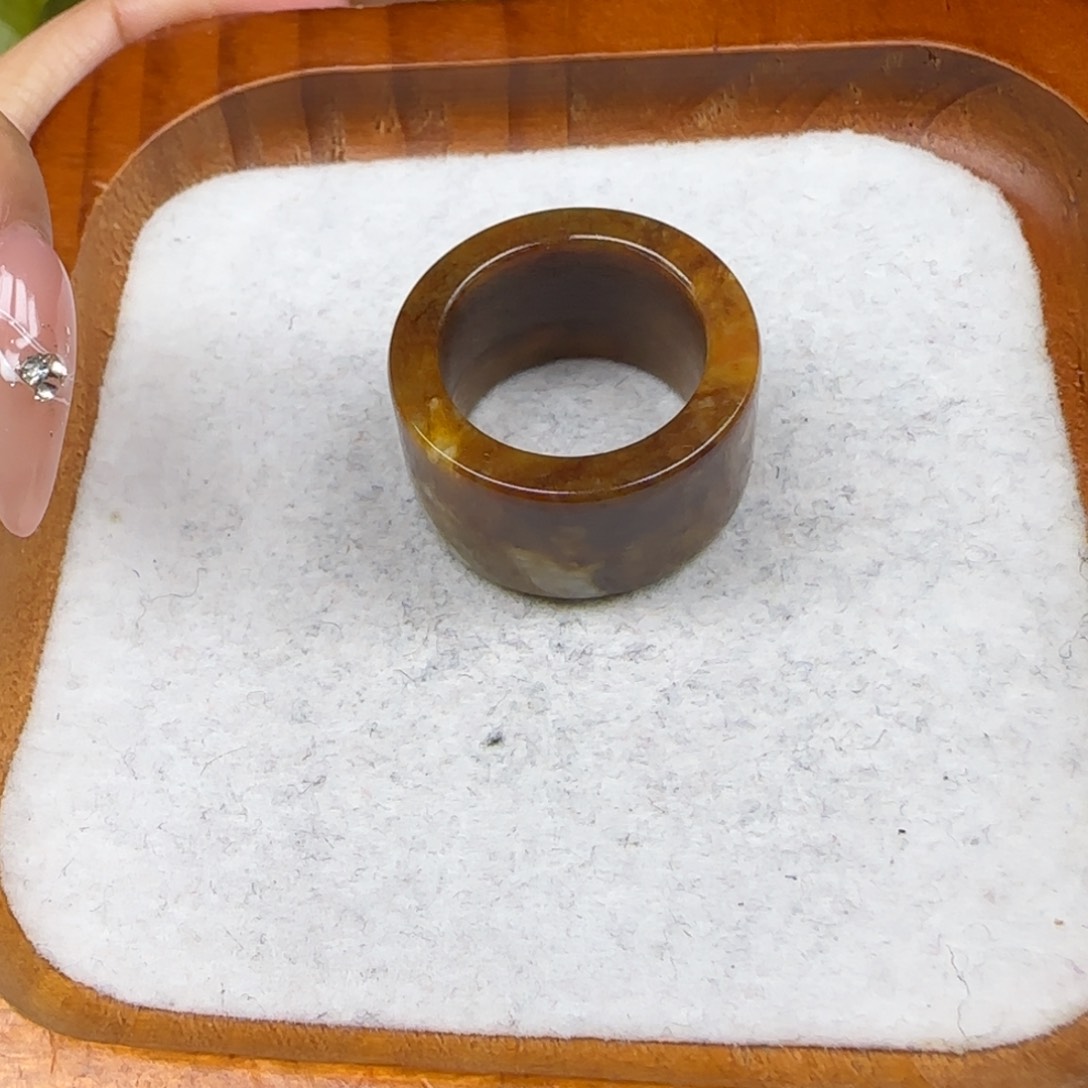 蛇纹石玉合金内径18.6V***。