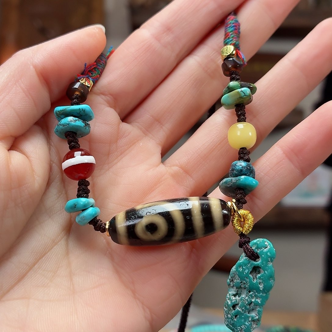 未镶嵌绿松石珠宝奇石碧**潇