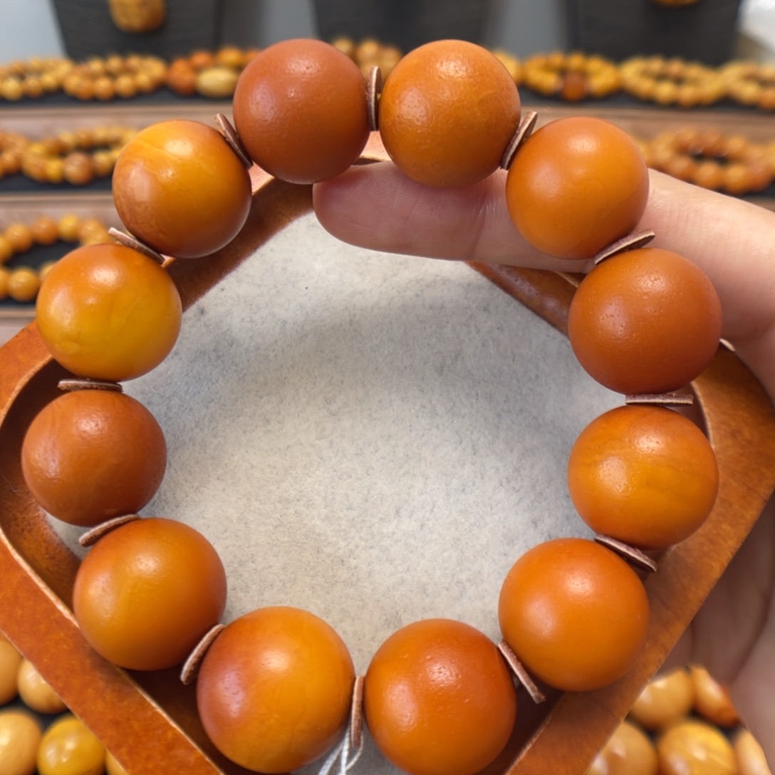 蜜蜡未镶嵌手链蜜蜡