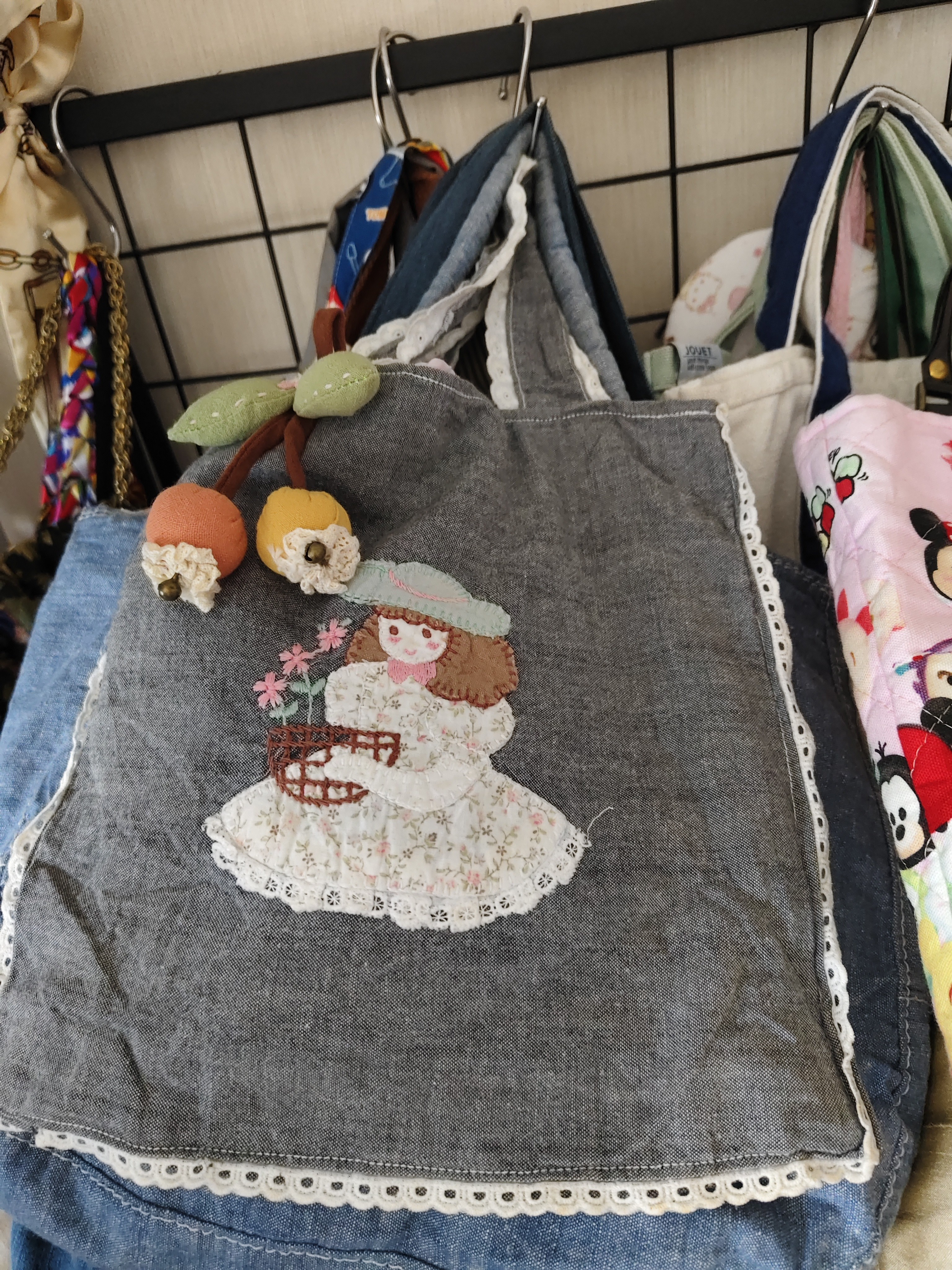 小胖兜可爱森系小姑娘古着单肩包