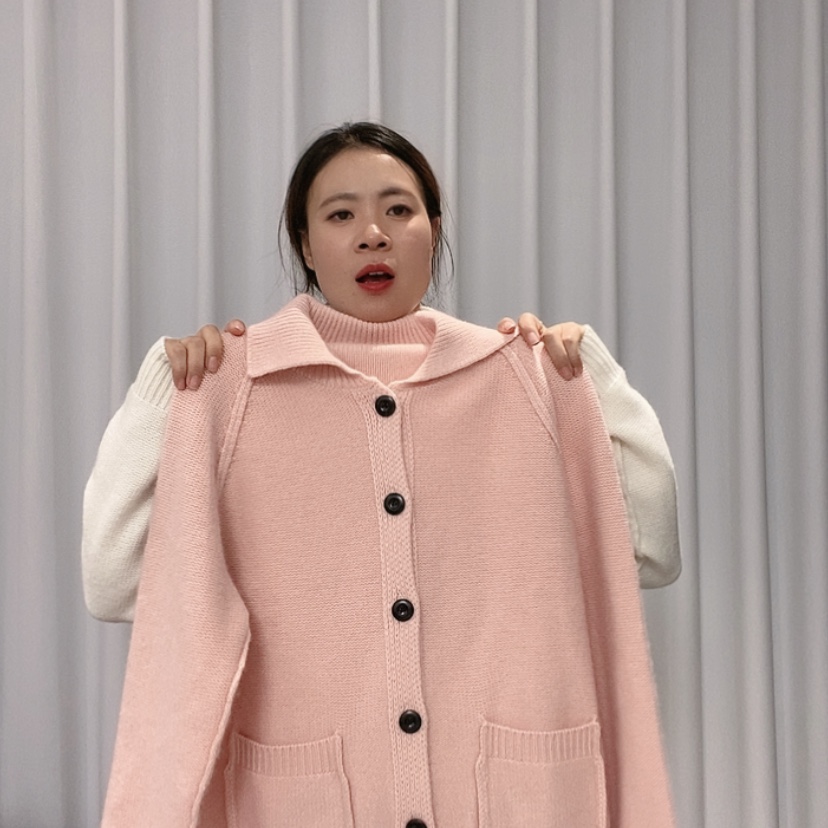 【闪购商品】粉色开衫加厚