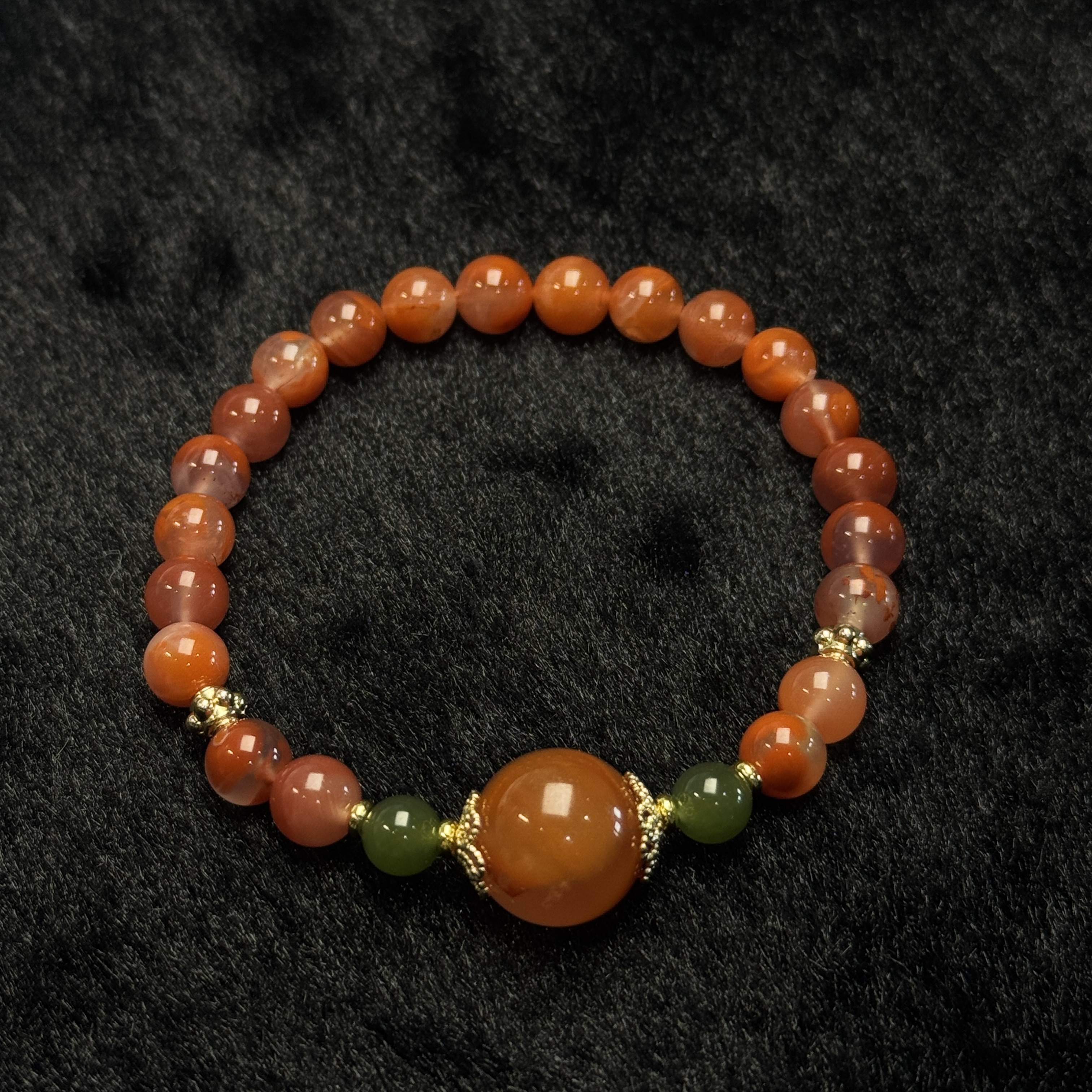 冰飘南红手串16手围