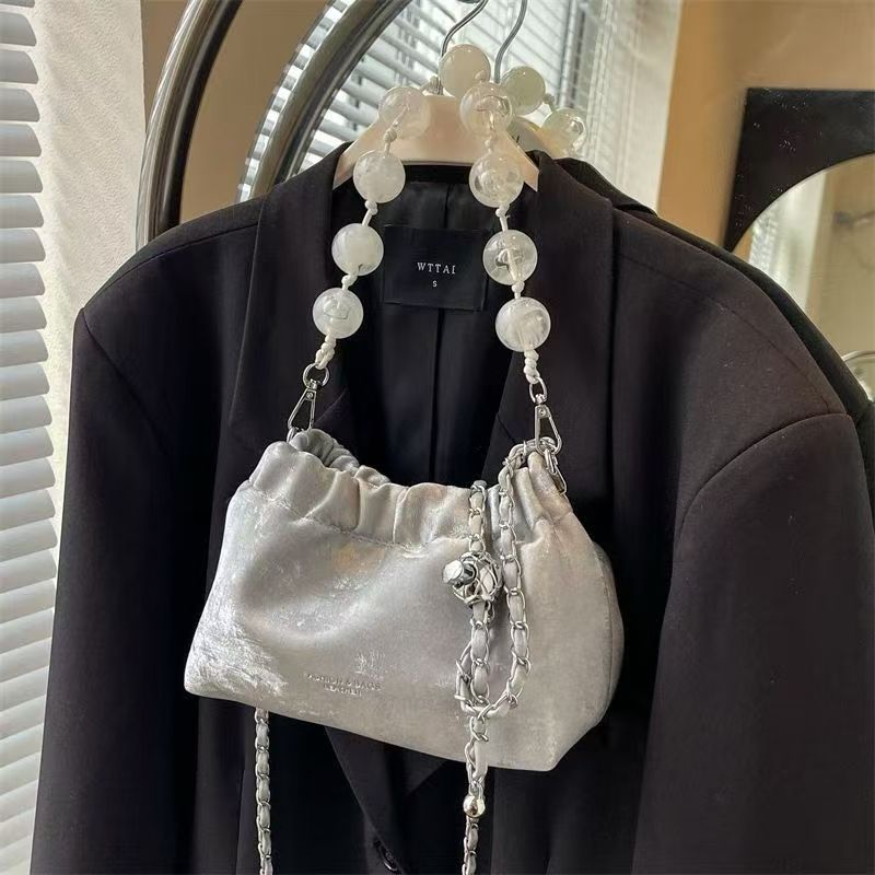 2号链接奕禾箱包店扣式单根包盖做旧简约风单肩包百搭