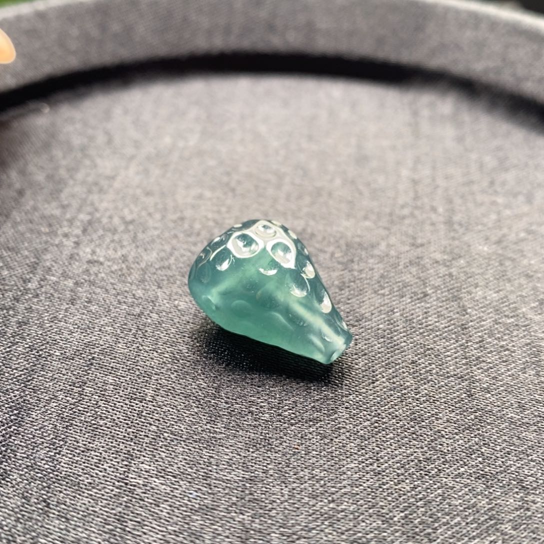 翡翠未镶嵌手串卡12左右无相三通